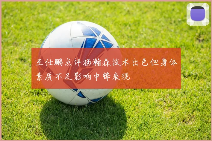 王仕鹏点评杨瀚森技术出色但身体素质不足影响中锋表现